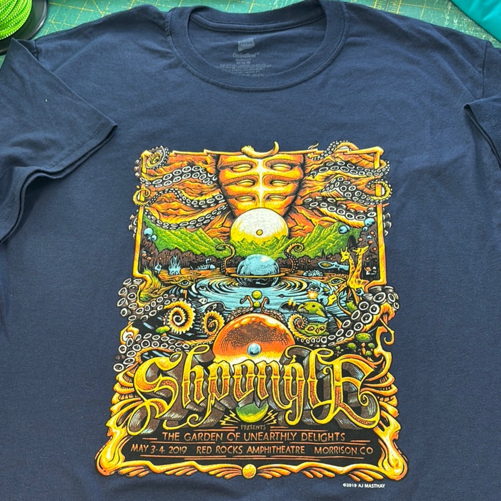 Live at Red Rocks by Aj Masthay Psychedelic Art Tee